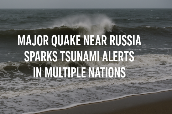 Major Quake Near Russia Sparks Tsunami Alerts in Multiple Nations